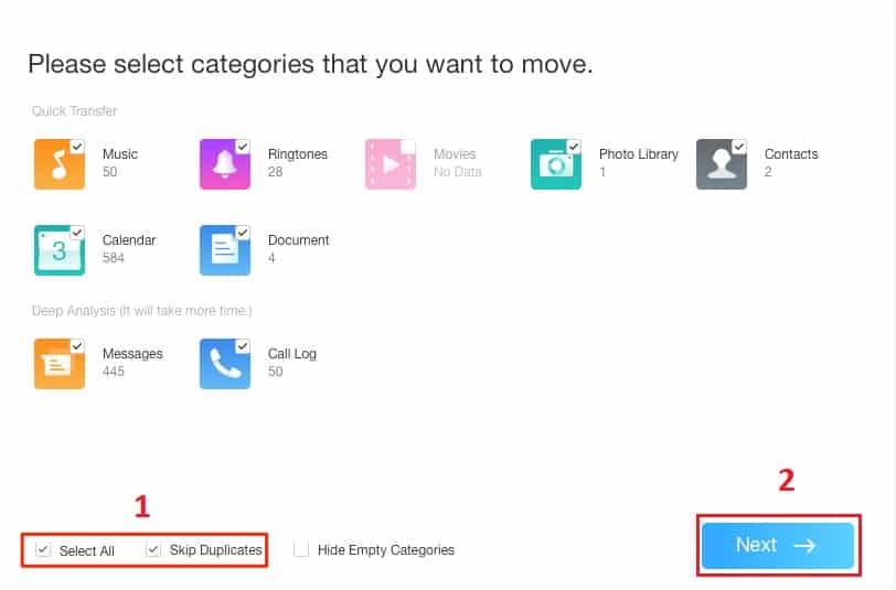 Sử dụng AnyTrans bước 3